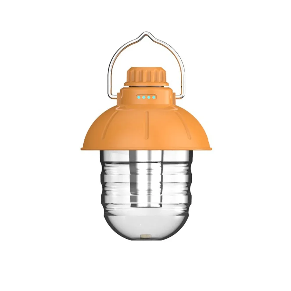 Retro Lantern Camping Rechargeable Portable Tent Light with Stepless Dimming