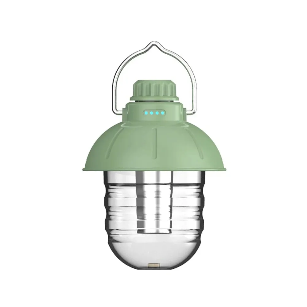 Retro Lantern Camping Rechargeable Portable Tent Light with Stepless Dimming