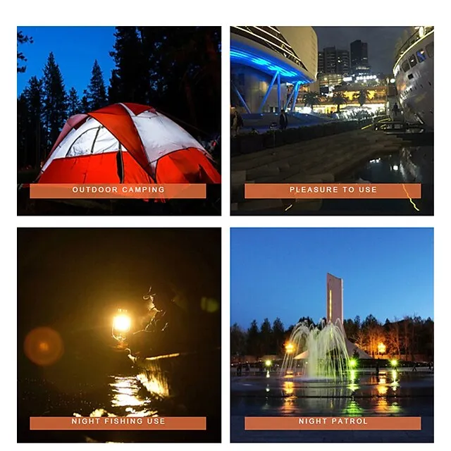 Retro Solar Camping Lights Portable Lantern Dimming Rechargeable LED Hanging Lights Power Bank Travel Tents Camp Supplies