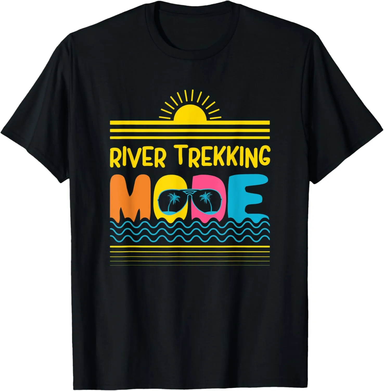 River Trekking Mode River Climbing Adventure Sports T-Shirt