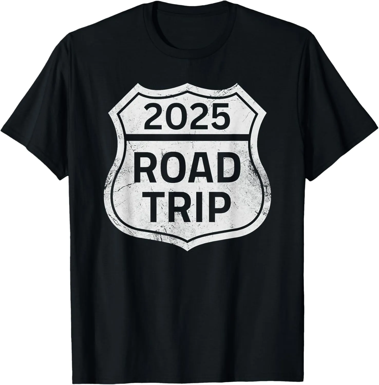 Road Trip 2025 Sign Family Matching Group Vacation Camping T-Shirt
