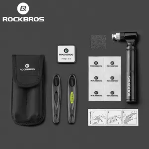 Rockbros Flat Tire Repair Kit: Pump, Levers, Patch Kit