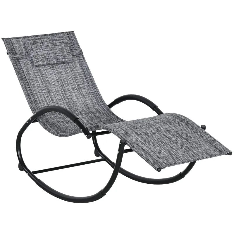 Rootz Rocking Chair - Garden Lounger - Patio Recliner - Ergonomic Design - UV-Resistant - Water-Repellent - 155cm x 61cm x 88cm