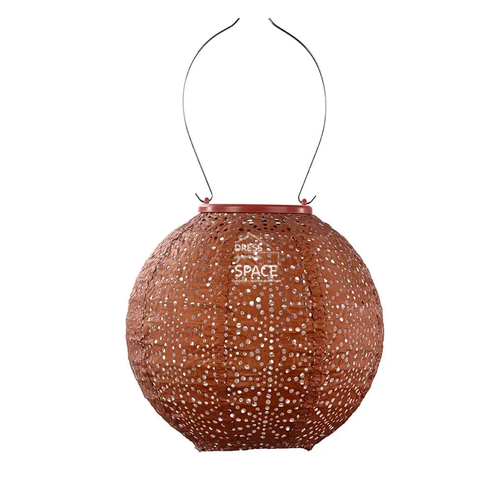 Sashiko Round 20 - Copper - Solar Lantern