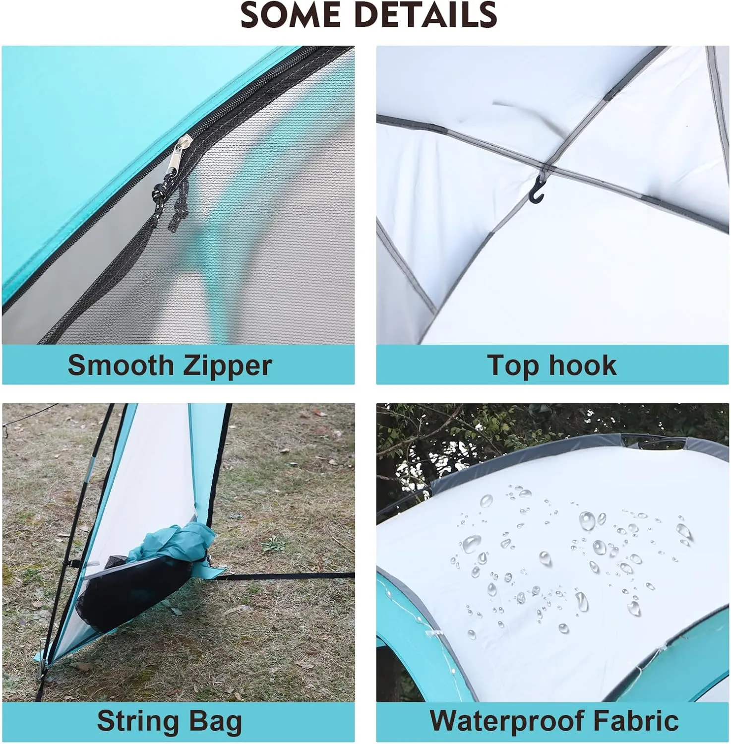Screened Camping Tent Weatherproof Camping Canopy Camping Tent Screen Shelter Gazebos for Patios Outdoor Activities