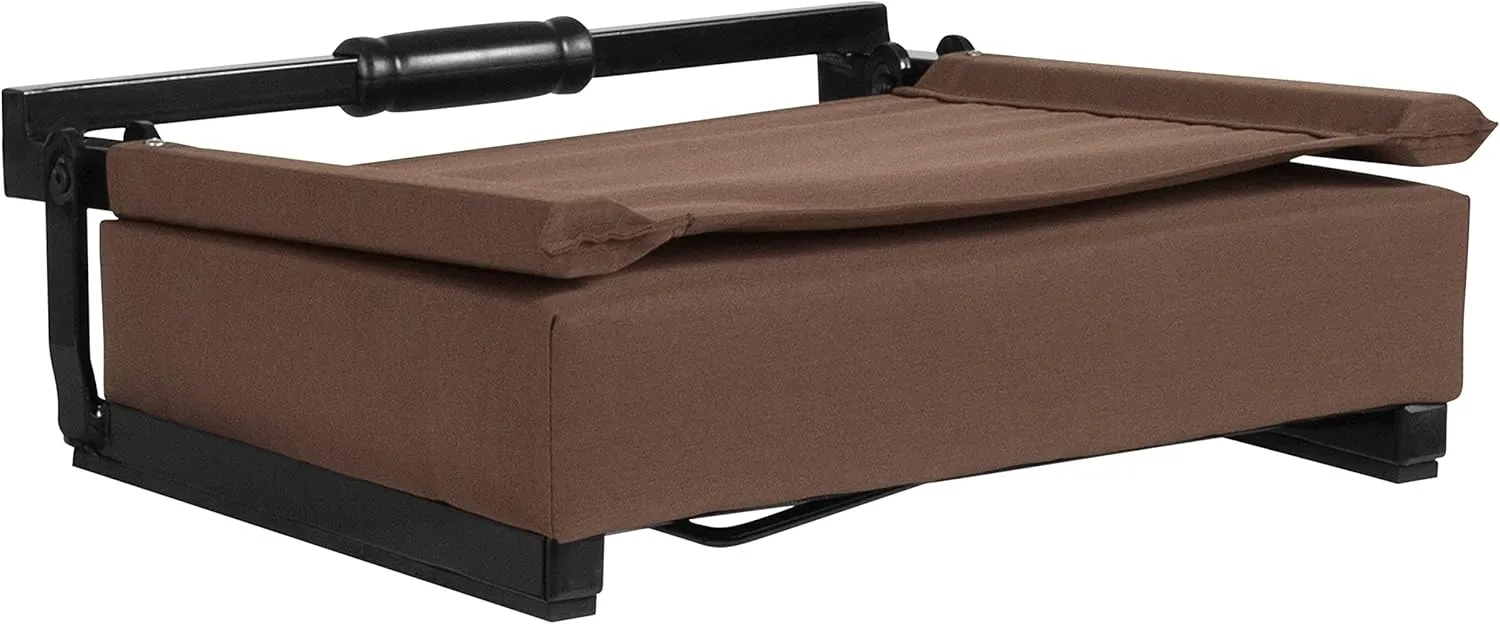 Set of 2 500 lb. Rated Lightweight Stadium Chair with Ultra-Padded Seat