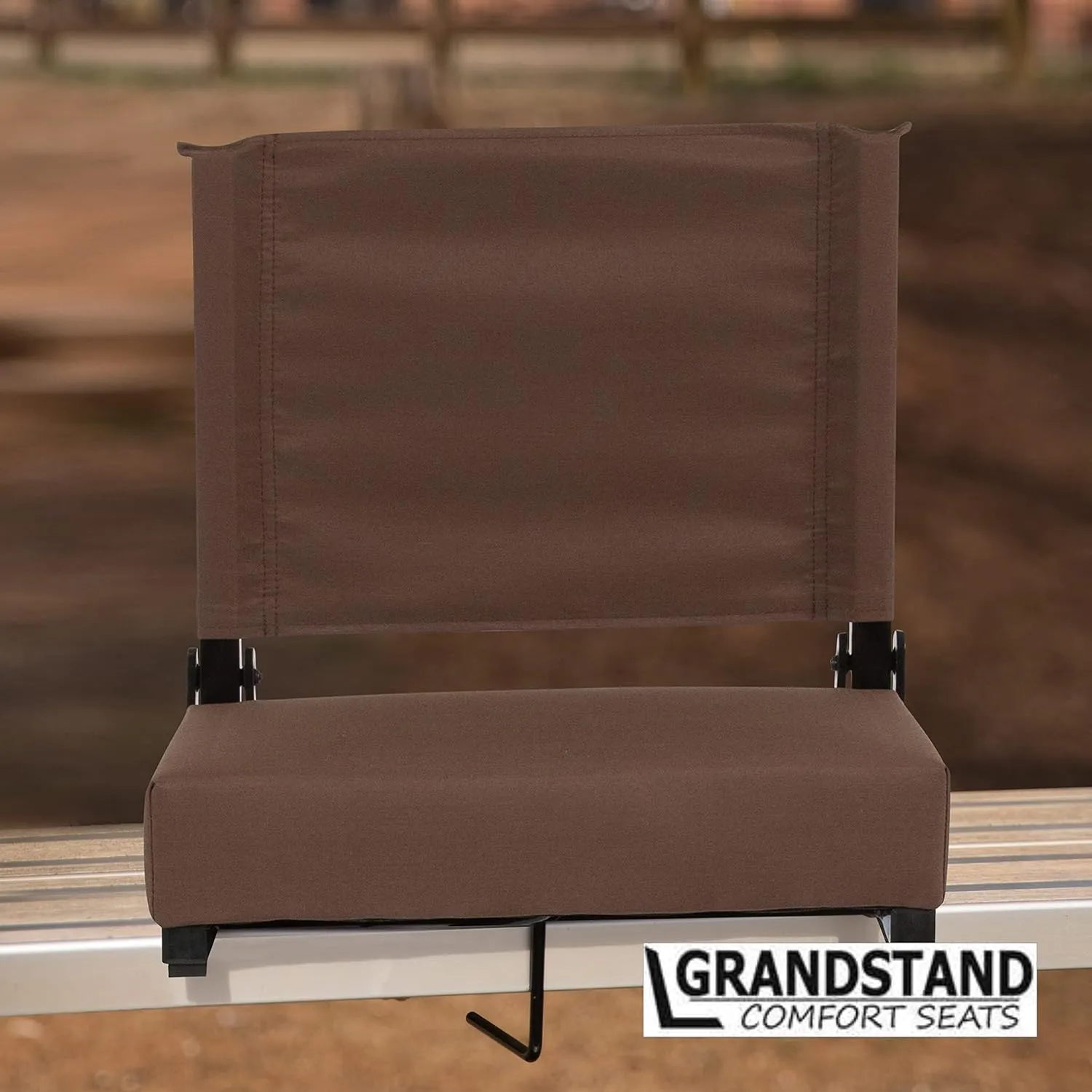 Set of 2 500 lb. Rated Lightweight Stadium Chair with Ultra-Padded Seat