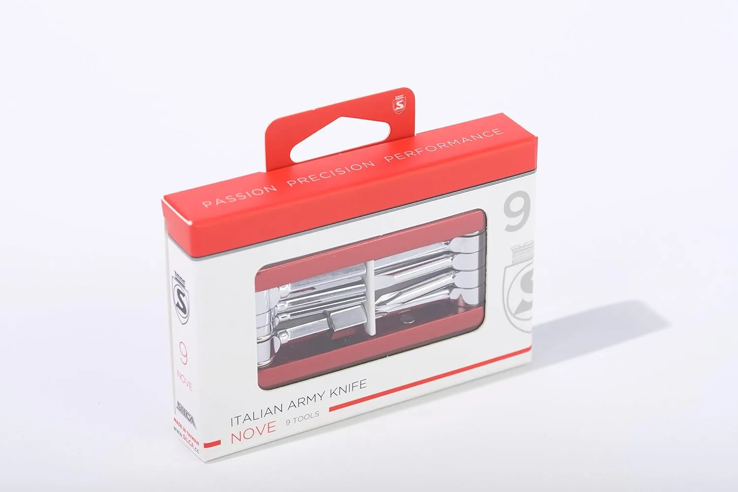 SILCA NOVE MultiTool | 9 tool minimalistic key feature | steel multi tools with hardened chrome finish | aluminum side bars with master link magnetic storage | HEX/TORX/PHILLIPS tools | 85 grams