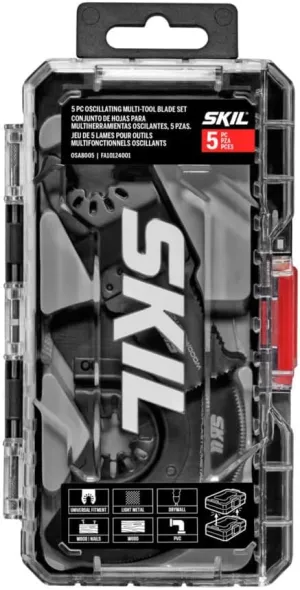 SKIL 5 Pc Oscillating MultiTool Blade for SKIL Oscillating MultiTool OS592702/ OS593002-OSA8005