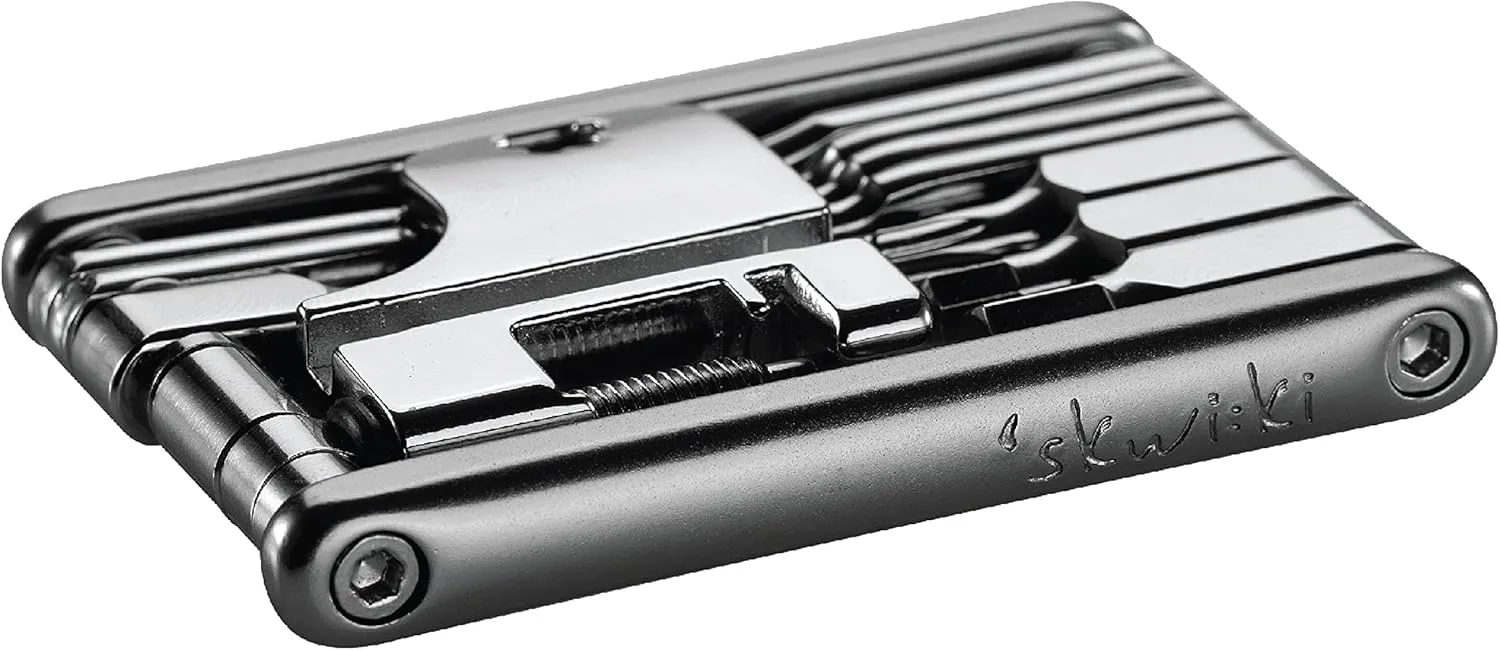 Skwiki 19 in 1 Multitool for Bicycles, Portable, Compact size, Perfect for Maintenance and Emergencies. Repair kit for Road and Mountain Bikes