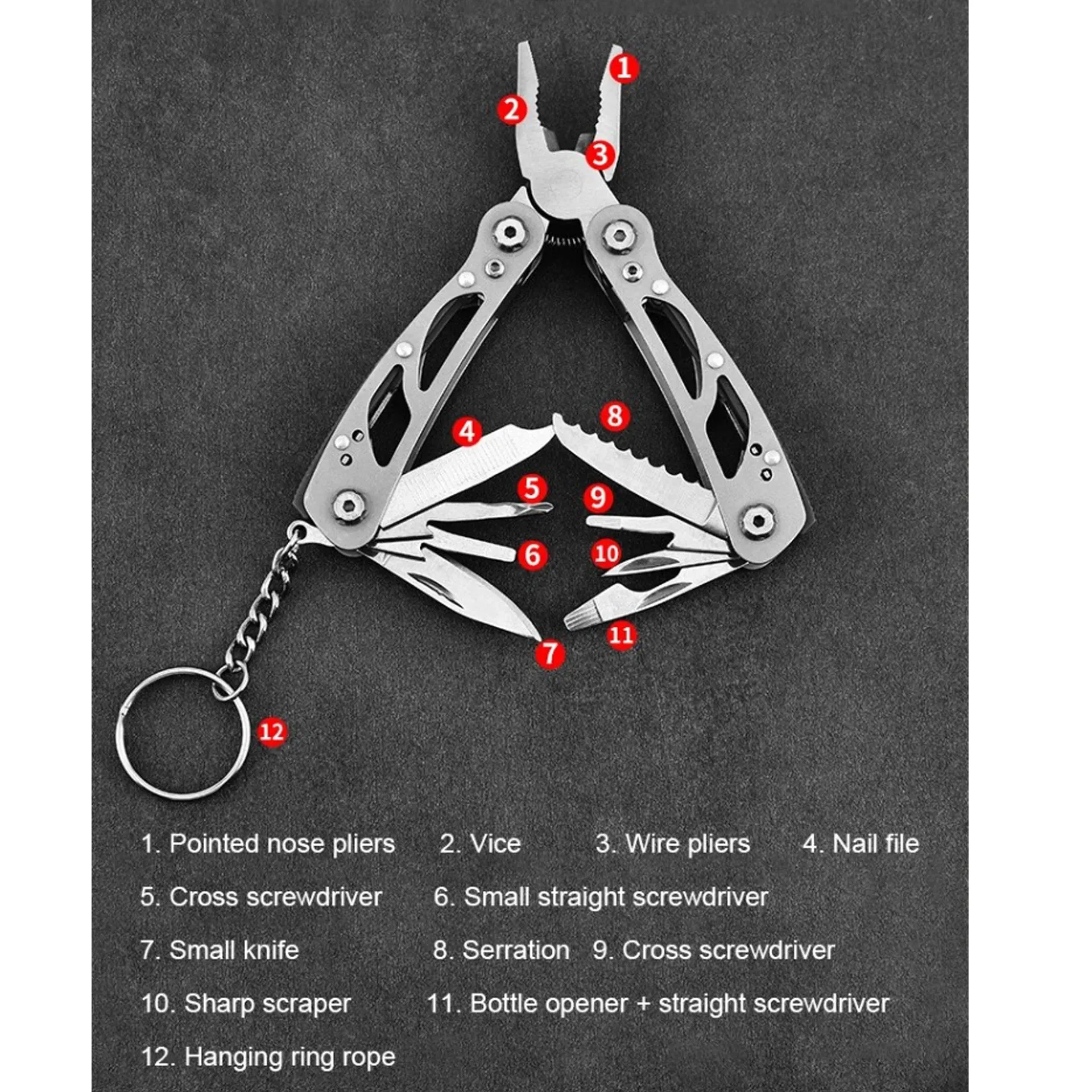 Small Multitool With Pouch