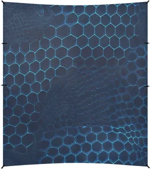 Snake Skin Print Style Doderblue Foldable Beach Cabana UPF50 Easy Setup Large Sun Shelter with Sandbags & Sand Shovel for Family Trips, Picnics & Camping