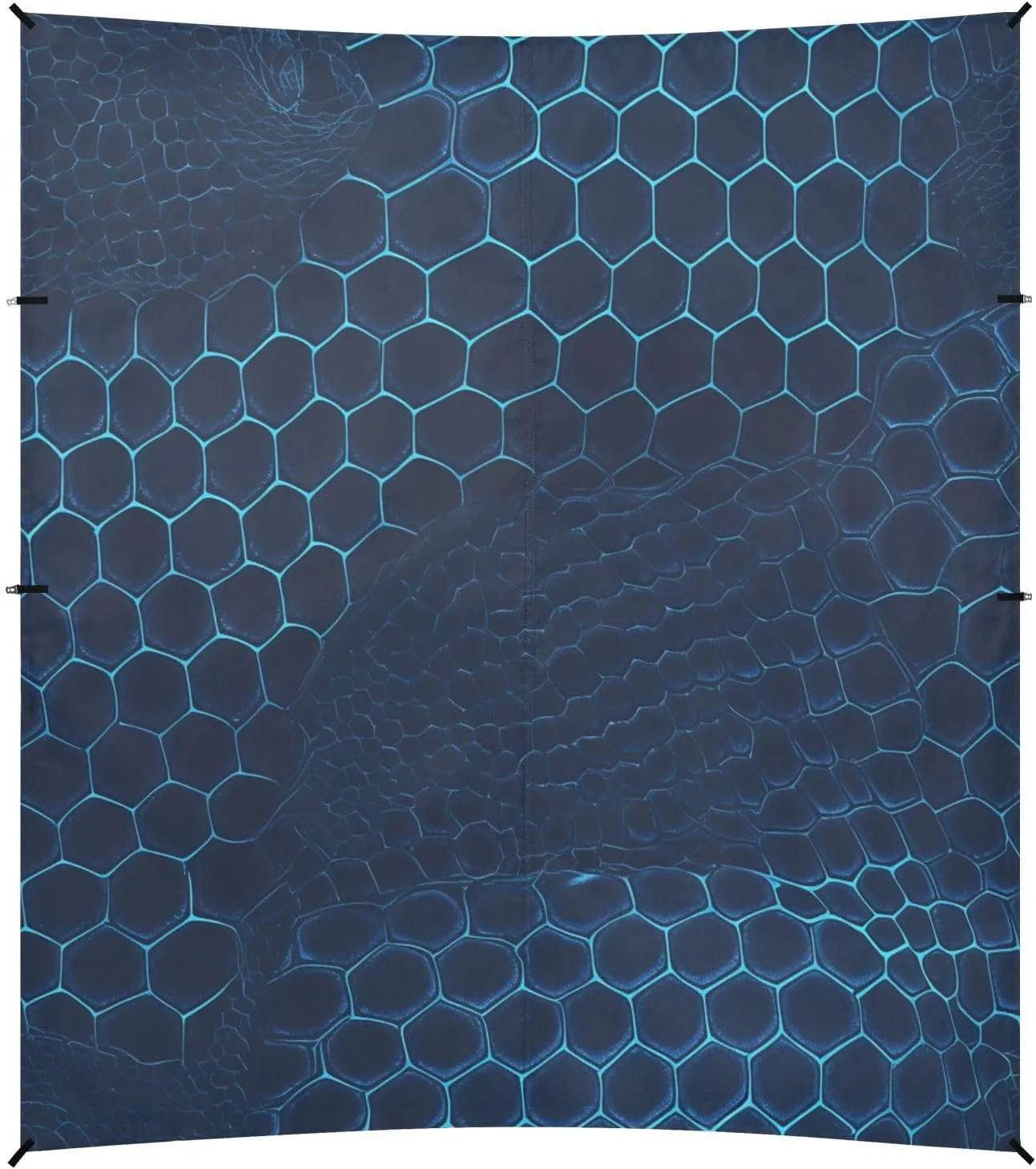Snake Skin Print Style Doderblue Foldable Beach Cabana UPF50 Easy Setup Large Sun Shelter with Sandbags & Sand Shovel for Family Trips, Picnics & Camping