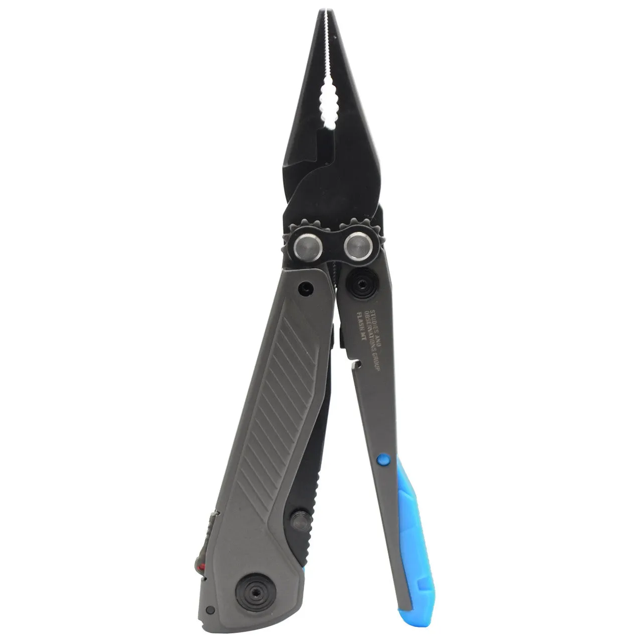 SOG Flash MT Multi-Tool | Urban Gray   Cyan - EDC Multitool