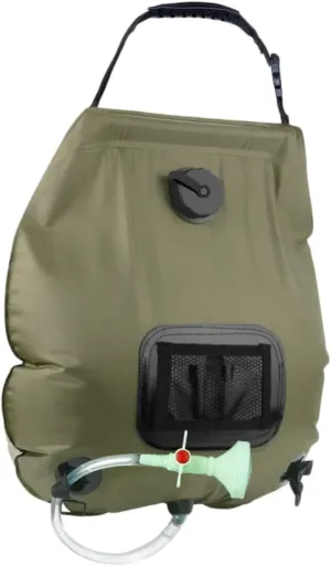 Solar Bath Bags Outdoor Bladder for Camping Camper Container Portable Have Bags for Camping Must Hiking Soul Shower Bags for Camping Solar Shower Bag Green