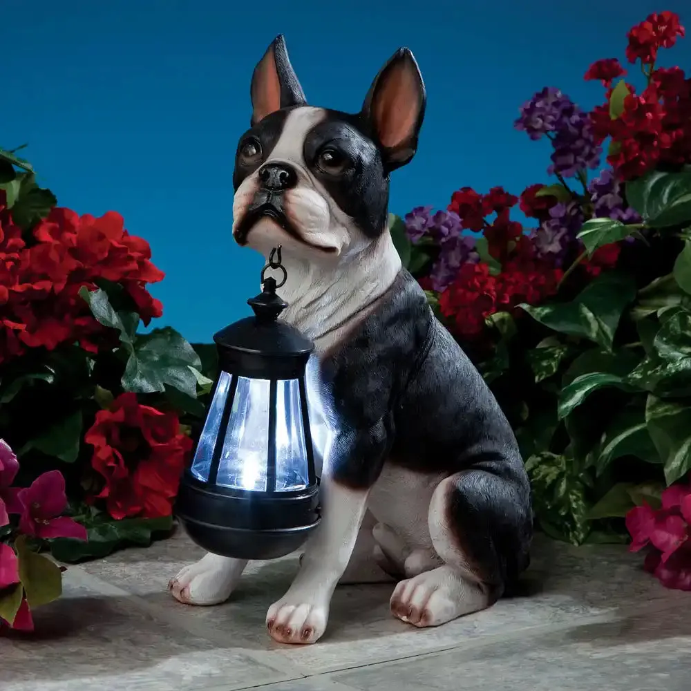Solar LED Dog Breed Garden Lantern