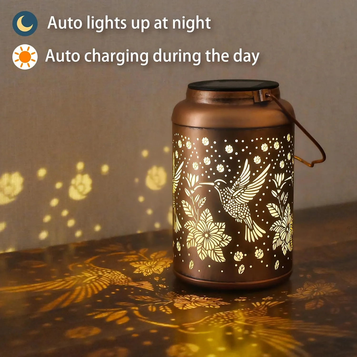 Solar Lights Outdoor Waterproof Garden Decor - Father Day Gifts from Daughter, Birthday Gifts for Women, Hummingbird Solar Lantern Decoration Outside for Outdoor, Yard, Lawn, Balcony, Garden Deals