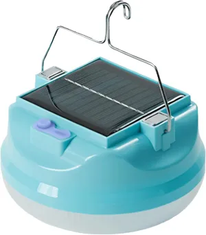 Solar Rechargeable Camping Light, 6000Mah Battery-Powered Lantern, Abs Shell, Touch-Sensitive, Portable Outdoor Emergency Lamp