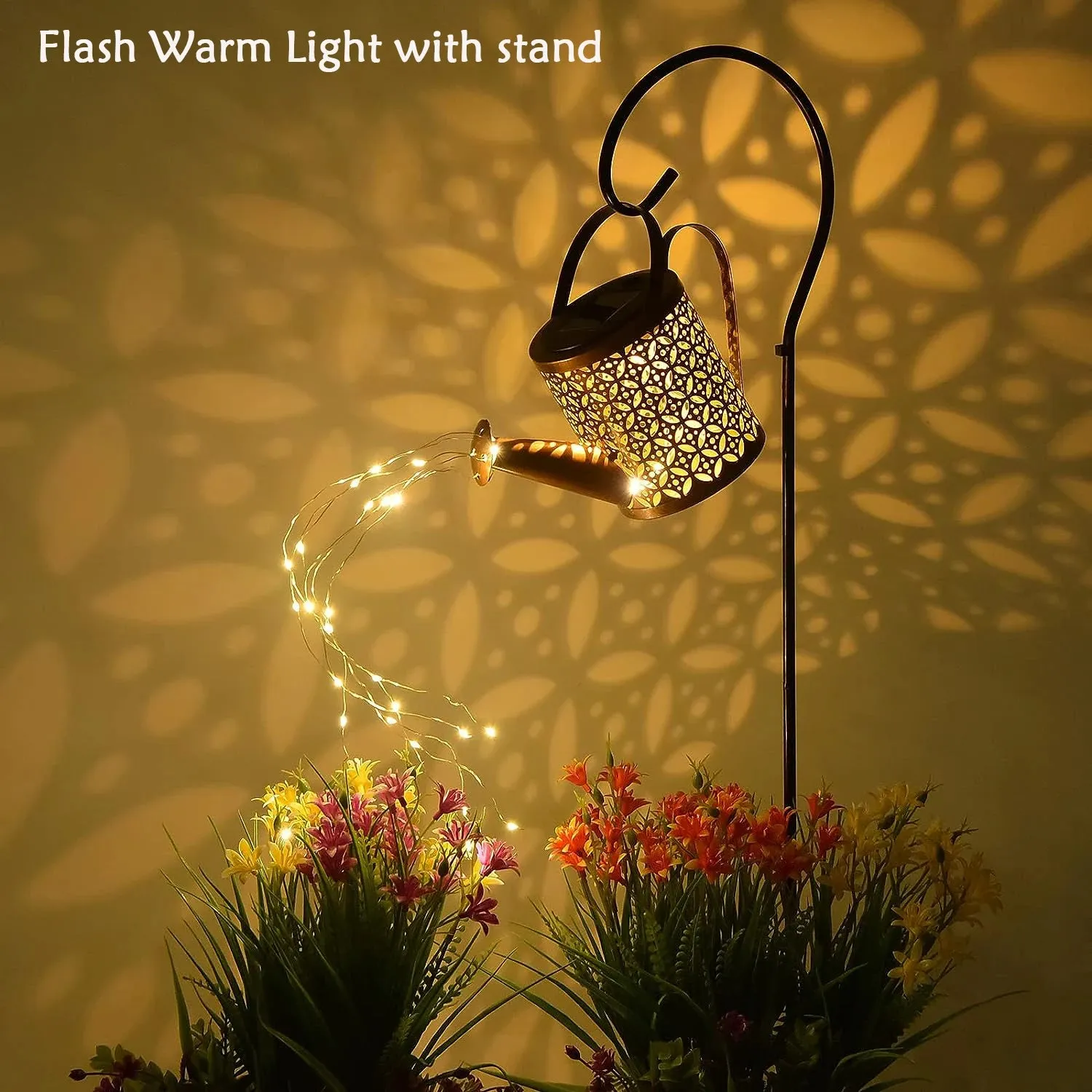 Solar Watering Can with Lights, Outdoor Hanging Lantern, Waterproof Garden Decor, Solar Garden Lights for Yard Decorations