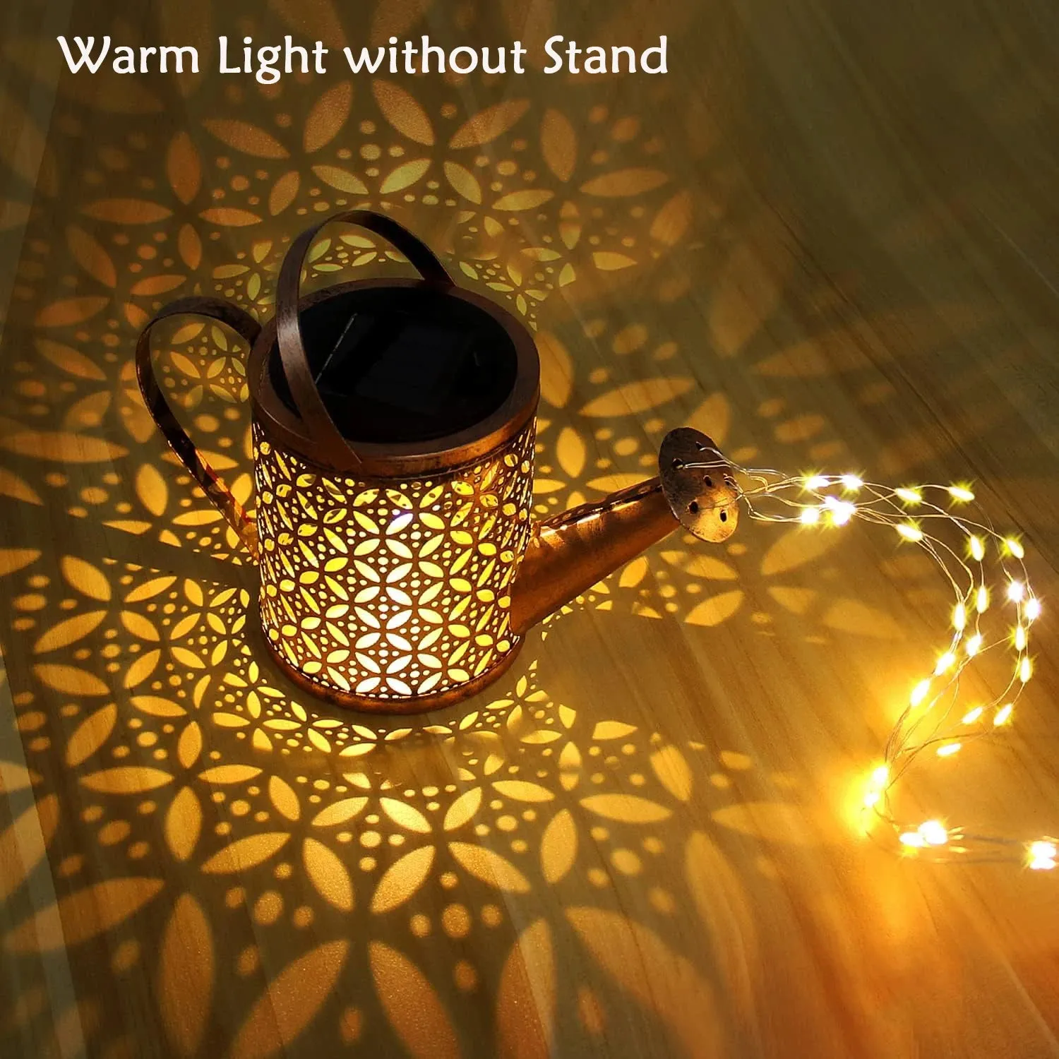 Solar Watering Can with Lights, Outdoor Hanging Lantern, Waterproof Garden Decor, Solar Garden Lights for Yard Decorations