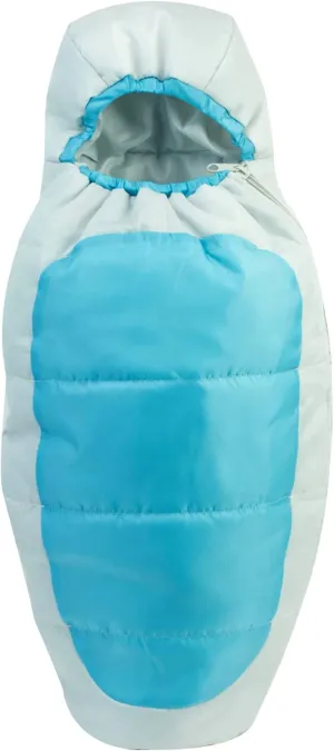 Sophia's 18" Doll Cocoon Style Nylon Sleeping Bag with Side Zipper for Camping, Blue/Gray