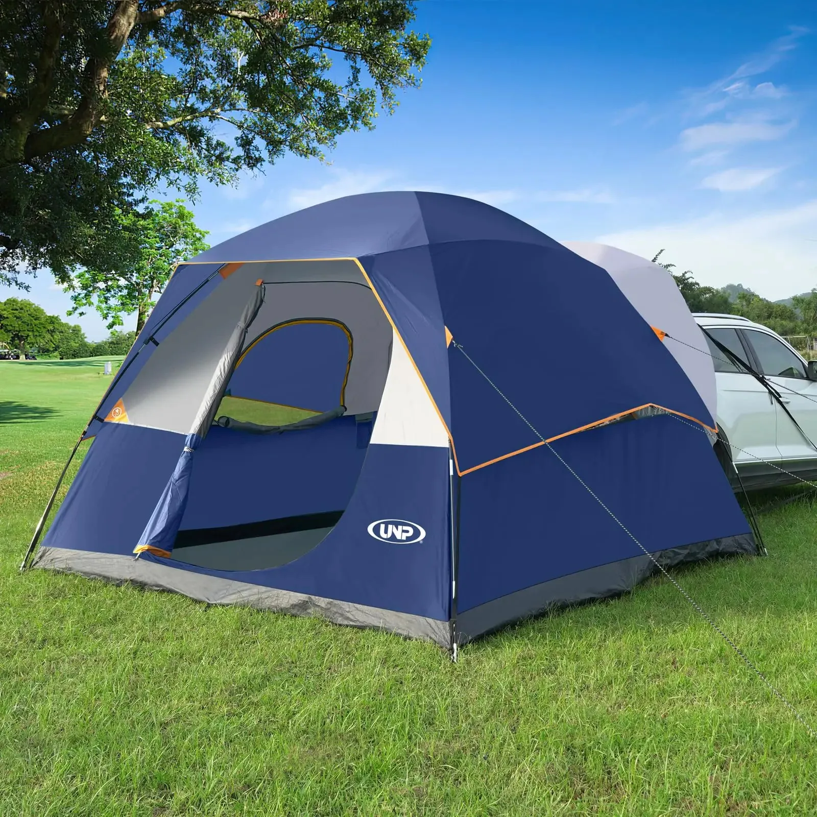 Spacious Tent Sleeps 4 To 6 Adults, Waterproof, Roomy Enough For 2 Air Mattress