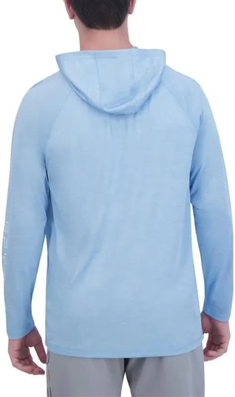 Spyder Men's Hooded Long Sleeve Rashguard – UPF 30  Quick-Dry Swim Shirt for Surfing, Hiking, Gym & Outdoor Sports