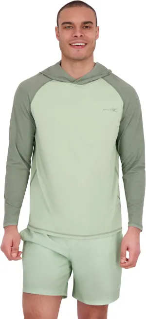 Spyder Men's Hooded Long Sleeve Rashguard – UPF 30  Quick-Dry Swim Shirt for Surfing, Hiking, Gym & Outdoor Sports
