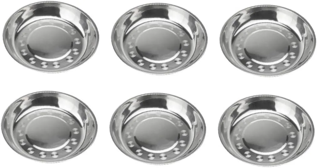 Stainless Steel Barbecue Plate Dinner Plate Perfect for Outdoor Party Camping