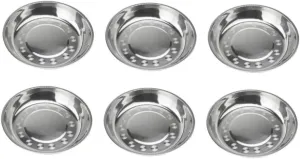 Stainless Steel Barbecue Plate Dinner Plate Perfect for Outdoor Party Camping
