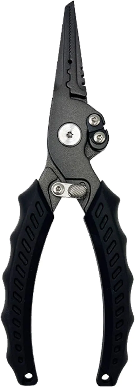 Stainless Steel Pliers Fishing Pliers Braided Fishing Line Cutter Hook Remover Rings Opener Multitool with Lock