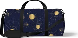 Starry Sky Solar System Sports Bag Tote Bag Waterproof Gym Bag with Shoulder Strap Zipper 2 Side Pockets for Men and Women, Travel and Storage Shoulder Bag.