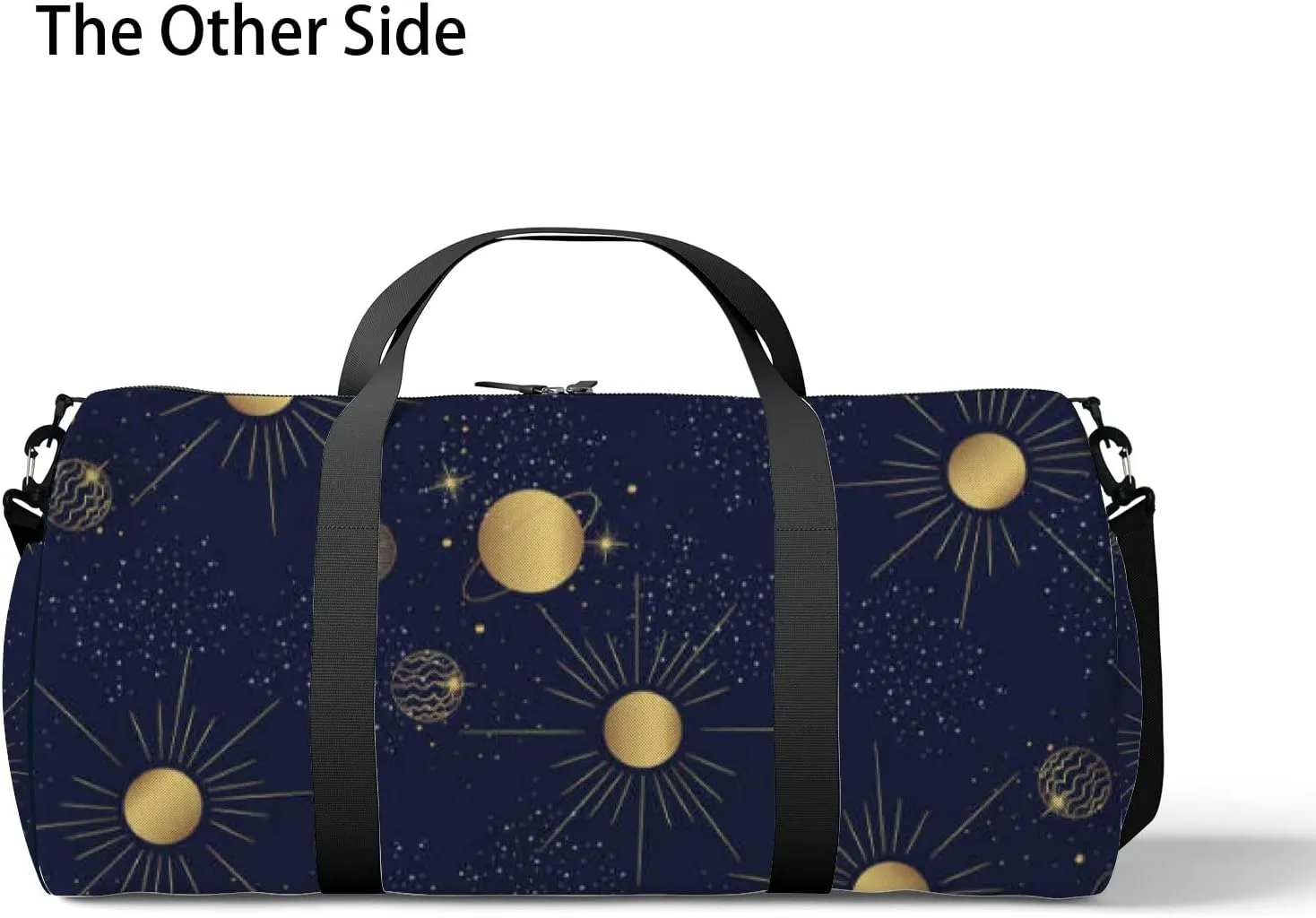 Starry Sky Solar System Sports Bag Tote Bag Waterproof Gym Bag with Shoulder Strap Zipper 2 Side Pockets for Men and Women, Travel and Storage Shoulder Bag.
