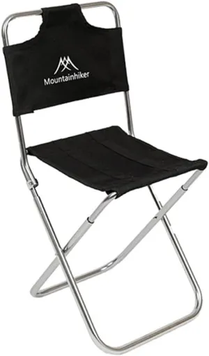 Stool, Outdoor Camping Fishing Sketching Chair Foldable Aluminum Alloy Chair Portable Chair with Backrest Garden Rest Chair