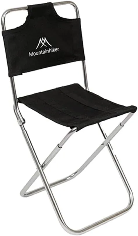 Stool, Outdoor Camping Fishing Sketching Chair Foldable Aluminum Alloy Chair Portable Chair with Backrest Garden Rest Chair