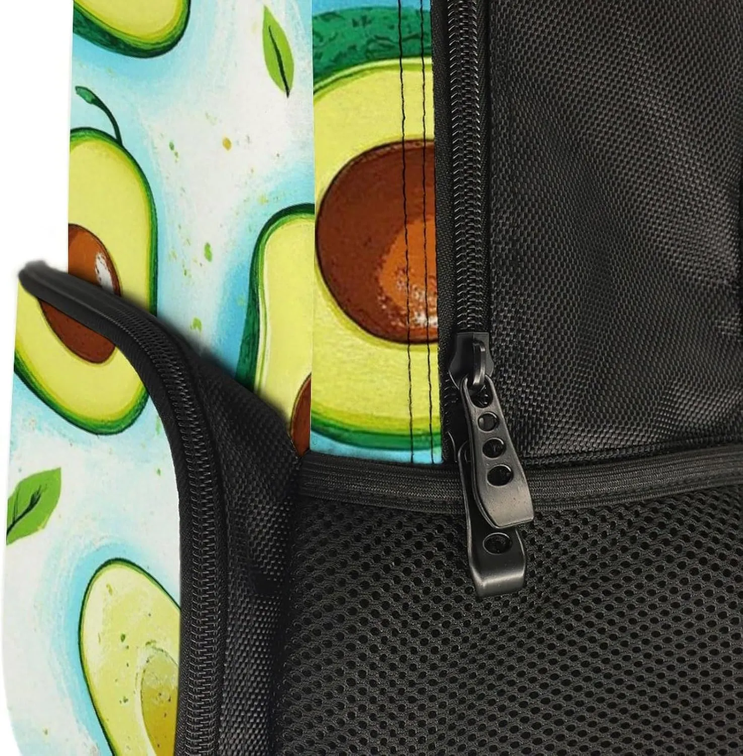 Supdreamc Adults Lightweight Fruits Exotic Avocado Art Rucksacks Large Capacity Bookbag With Adjustable Shoulder Straps for Trekking Outdoors Bicycle