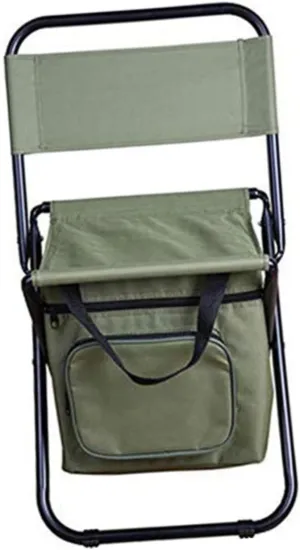 SUPVOX Insulated Cooler Chair Foldable Outdoor Camping Stool Storage Pouch 3-in-1 Seat for Adults and Boys and Girls