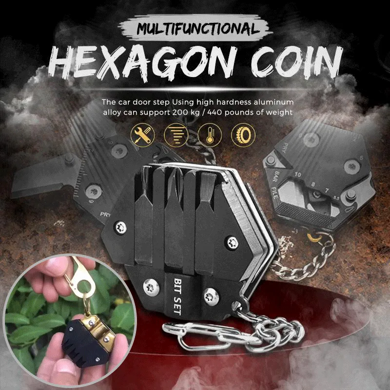 Survival Hexagon Tool - Multifunctional EDC Outdoor Gear