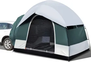 SUV Tent for Camping, 6-Person Car Camping Tent, SUV Tailgate Tent for Outdoor, Easy Set Up Tents with Rainfly 8' L x 8' W x 7.2' H