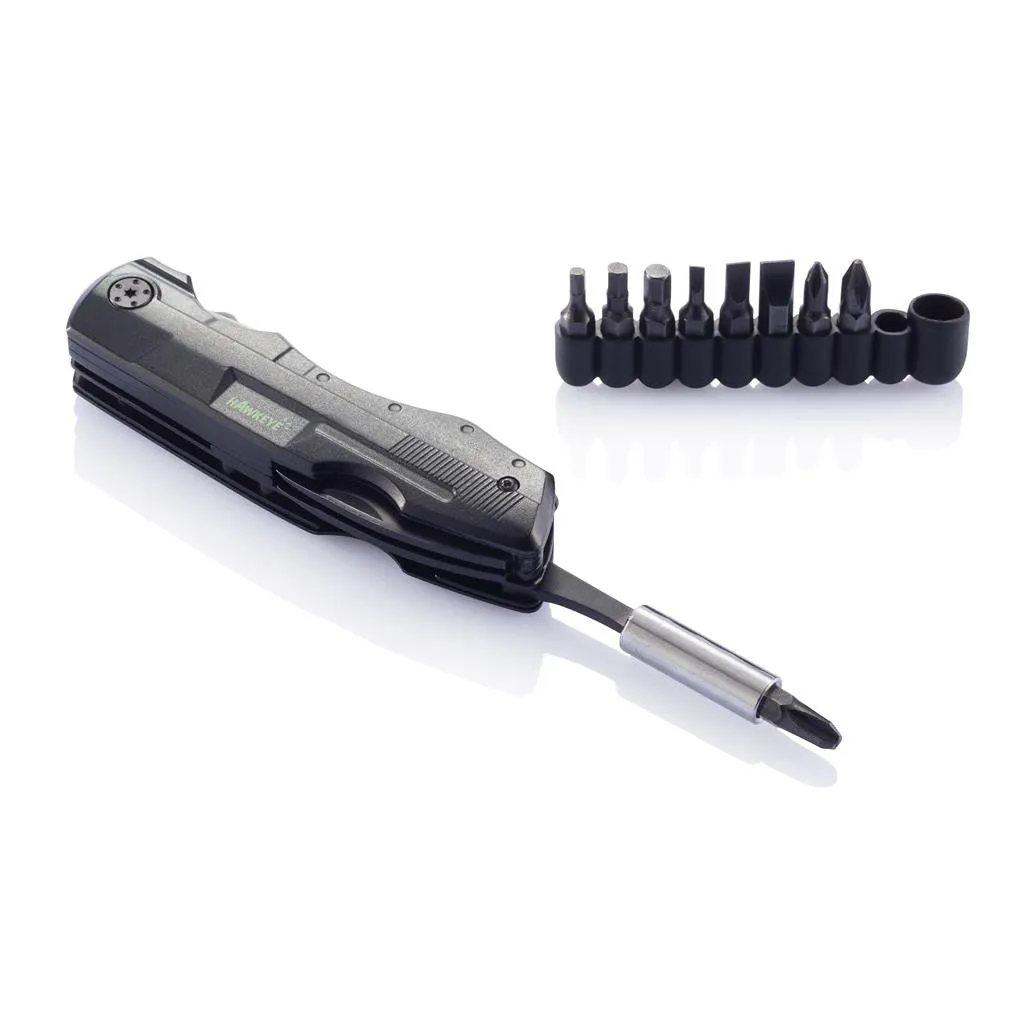 Swiss Peak Multitool With Bit Set, Black