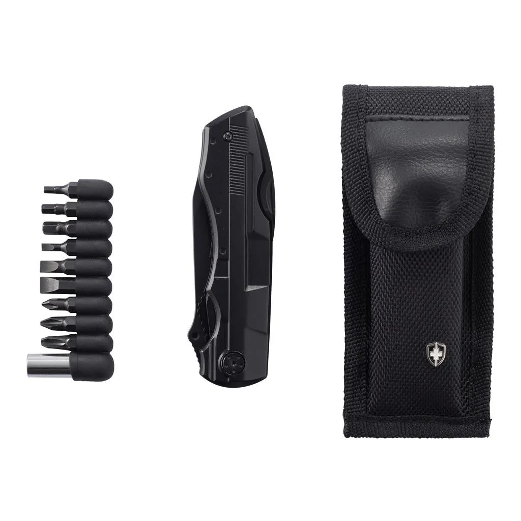 Swiss Peak Multitool With Bit Set, Black