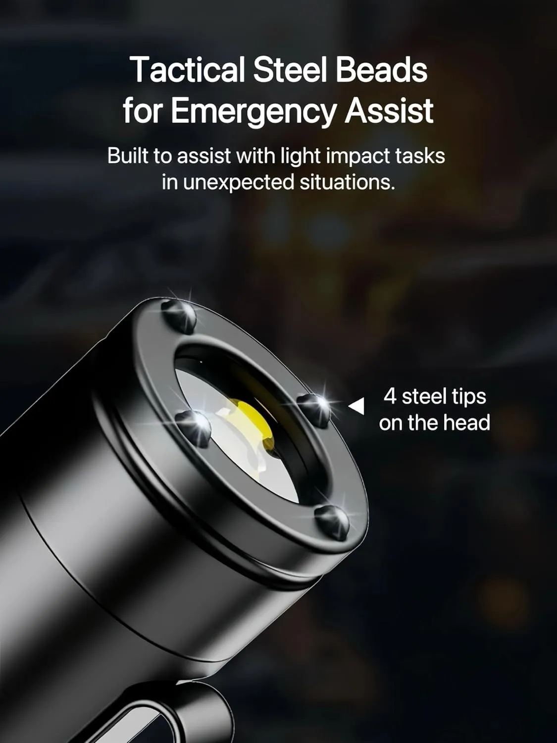 Taclite Mini – The Ultimate Everyday Micro Tool, Rechargeable LED Magnetic Super Bright Tactical Flashlight with Hat Clip, High Lumens, Waterproof, 3 Brightness, Multitool - Gifts for Men (Black)