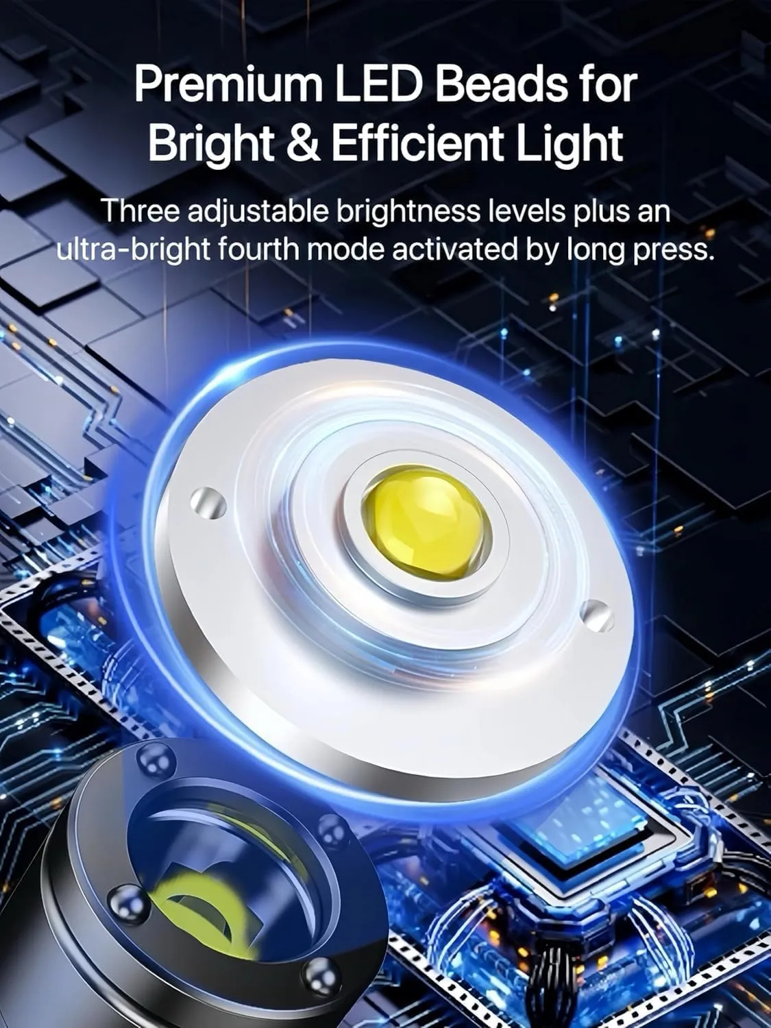 Taclite Mini – The Ultimate Everyday Micro Tool, Taclite Flashlight, Rechargeable LED Magnetic Super Bright Tactical Flashlight High Lumens, Dual Light System/3 Brightness/IP67 Waterproof (Silver)