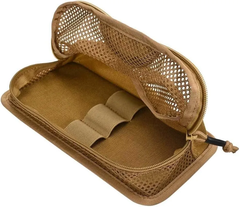 Tactical Internal Mesh Pocket Modular Insert Pouch Hook Fastener Utility Admin Pack Backpack Bag Inner Organization Hunting Vest