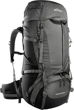 Tatonka Trekking Travel Backpack with Adjustable Back System, Black/Titanium Grey, 60 10 Liter