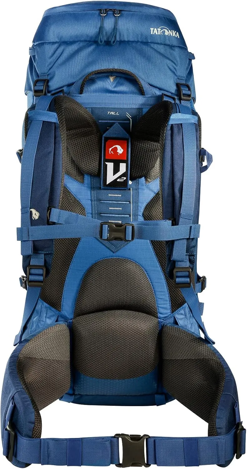 Tatonka Trekking Travel Backpack with Adjustable Back System, Blue, 50 10 Liter
