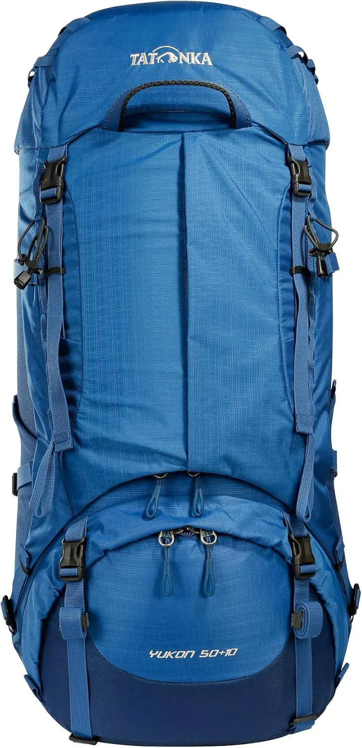 Tatonka Trekking Travel Backpack with Adjustable Back System, Blue, 50 10 Liter