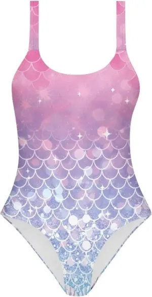 Teen Girls Swimsiut One-Piece Bathing Suit with Adjustable Straps Swimwear Printed Swim Suits Size 7-20