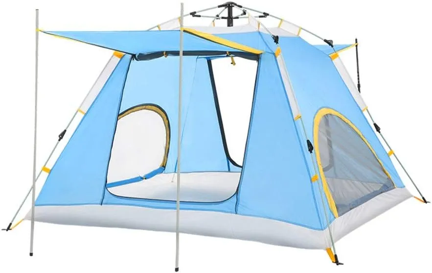 Tent 3-4 Person Waterproof Anti-UV Automatic Tent Easy Instant Setup Foldable Tent for Sun Shelter Travelling Hiking Yurt (Color : D)