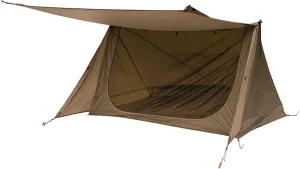 Tent 3 Season Tent Ultralight Shelter Style Tent for Bushcrafters Survivalists Camping Hiking (Color : Auburn) (Auburn One Size)